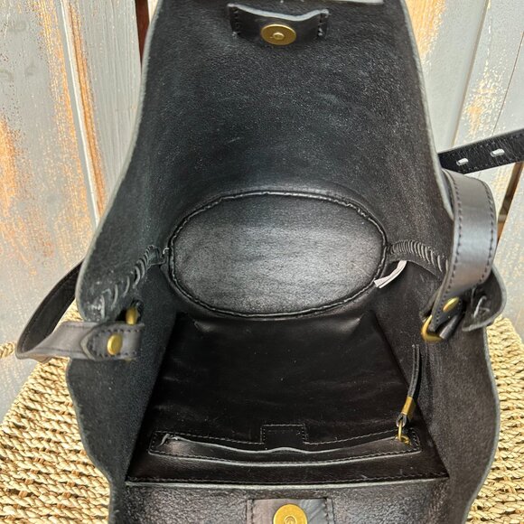 Madewell The Nashville Whipstitch Leather Tote Bag Black - Picture 9 of 15